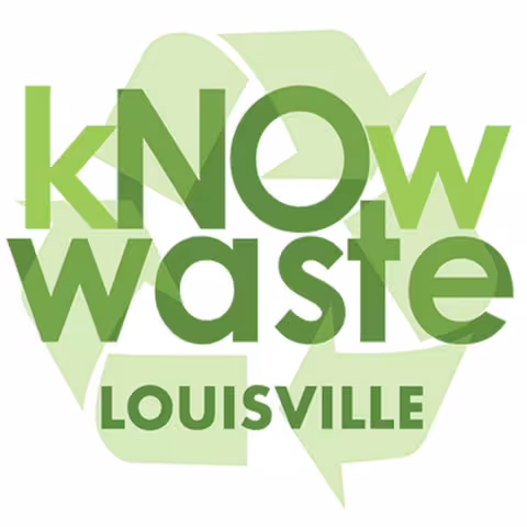 kNOw Waste's logo, green text and the recycling symbol